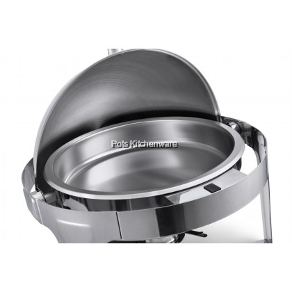 Stainless Steel Round Chafing Dish Buffet Catering Set Berkas Lauk Food Dome Cover - B4002