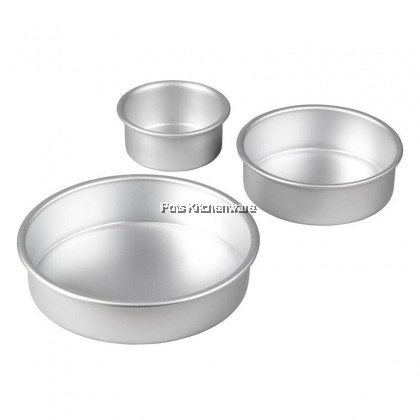 Aluminium Round Fix Base Cake Tin Cake Mold Mould Loyang Kek Bulat Acuan Bulat - AL408