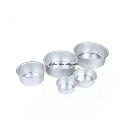 Aluminium Round Fix Base Cake Tin Cake Mold Mould Loyang Kek Bulat Acuan Bulat - AL408