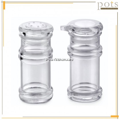 Acrylic Transparent Sauce Bottle Condiment Salt Pepper Shaker Bekas Serbuk Botol Lada Garam 胡椒盐酱油罐 - B3516M