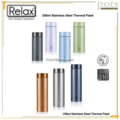 Relax 250ml/330ml  SUS316 Stainless Steel Thermal Flask Thermos Bottle Botol Air Tahan Panas Sejuk 保温瓶保温壶 - D2125