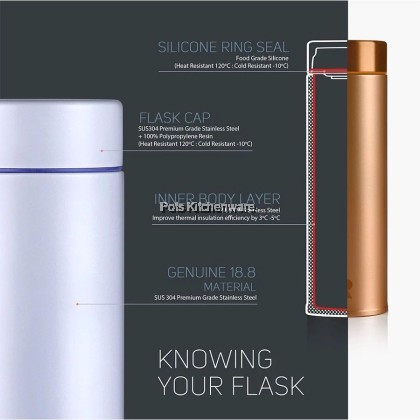 Relax 250ml/330ml  SUS316 Stainless Steel Thermal Flask Thermos Bottle Botol Air Tahan Panas Sejuk 保温瓶保温壶 - D2125