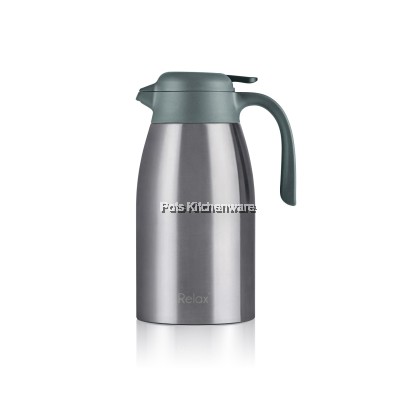 Relax SUS304 Stainless Steel Thermal Jug Thermos Carafe Keep Warm Cold Jug Tahan Panas保温壶 (1500ml 2000ml) - D3200 Relax SUS304 Stainless Steel Thermal Jug Thermos Carafe Keep Warm Cold Jug Tahan Panas保温壶 (1500ml 2000ml) - D3200