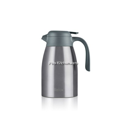 Relax SUS304 Stainless Steel Thermal Jug Thermos Carafe Keep Warm Cold Jug Tahan Panas保温壶 (1500ml 2000ml) - D3200 Relax SUS304 Stainless Steel Thermal Jug Thermos Carafe Keep Warm Cold Jug Tahan Panas保温壶 (1500ml 2000ml) - D3200