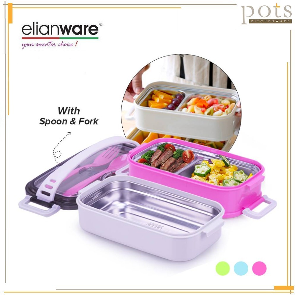 Elianware BPA FREE SUS304 Stainless Steel Lunch Box Food Container