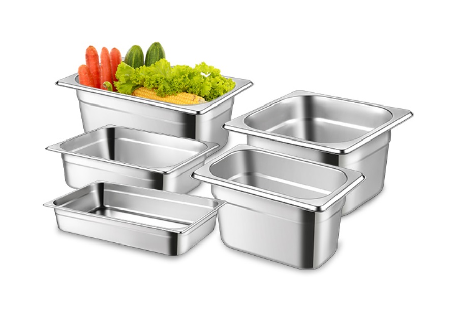 Stainless Steel 1/9 1/6 Chafing Dish Inserts Food Pan Condiment