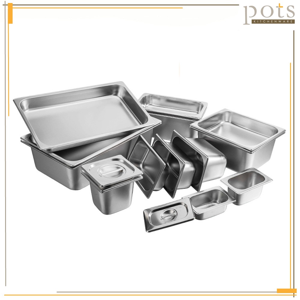 Stainless Steel 1/9 1/6 Chafing Dish Inserts Food Pan Condiment